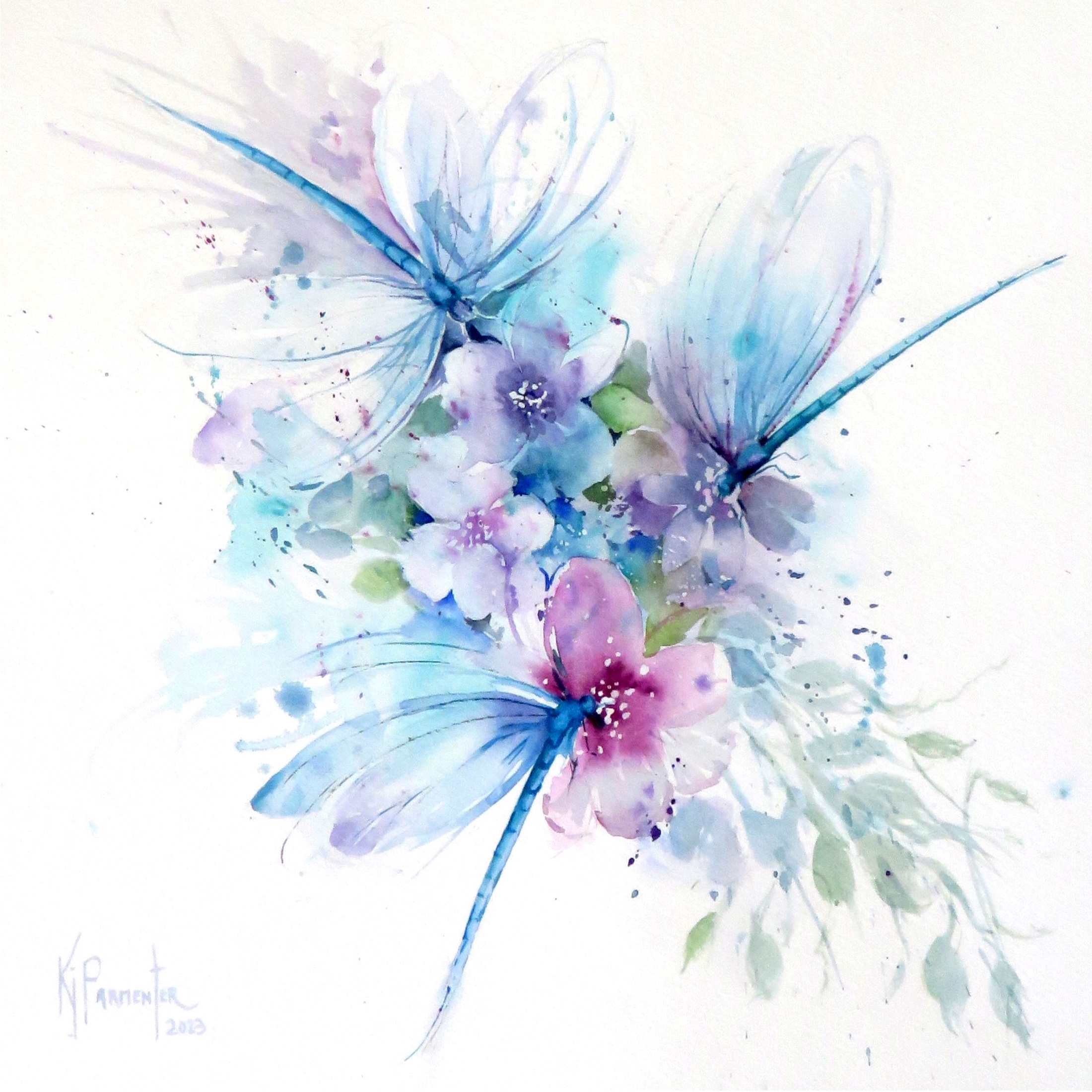 Damselflies Fleeting Card