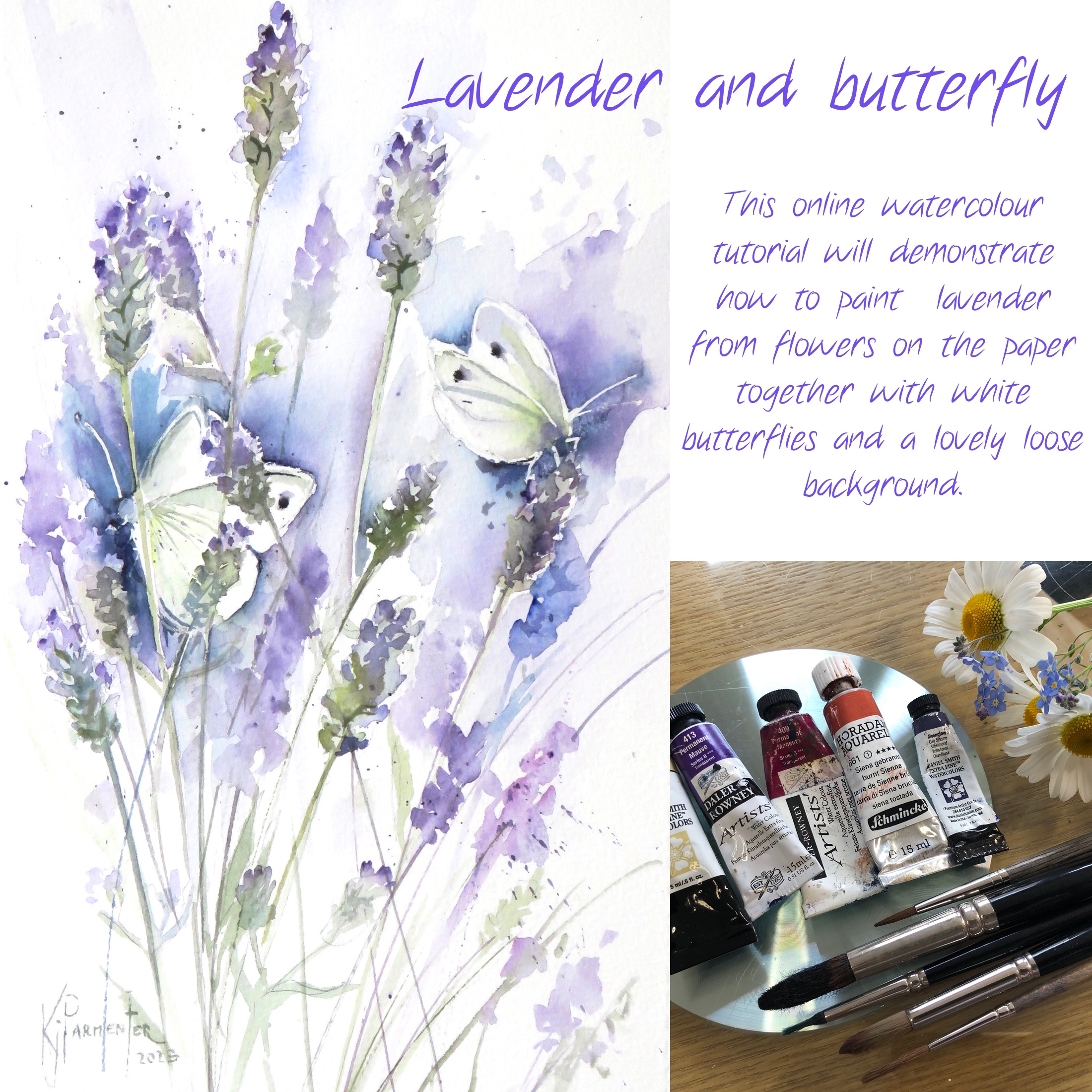 Lavender and Butterfly – online tuition